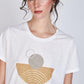 Polera Gold Foil Josefina Ecru Woman by Eclipse