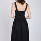 Vestido Escote Cuadrado Javiera Negro Eclipse