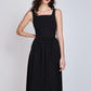 Vestido Escote Cuadrado Javiera Negro Eclipse